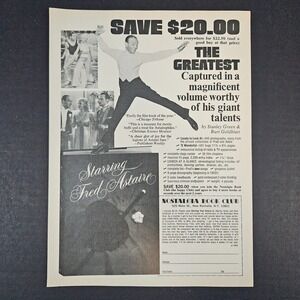 1976 The Greatest Fred Astaire Book Order Form Vintage Print Ad OUTDATED EXPIRED